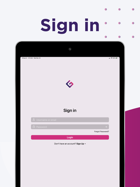 GOT CONNECTIONS Social iPad screenshot 1 - Social Networking app