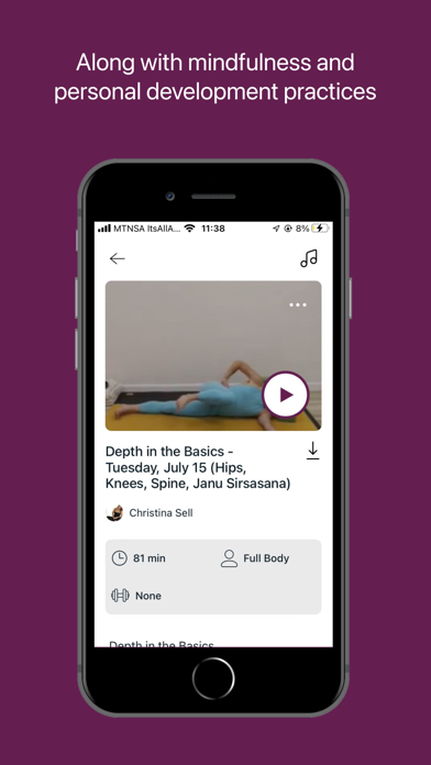 Christina Sell Yoga Online Screenshot