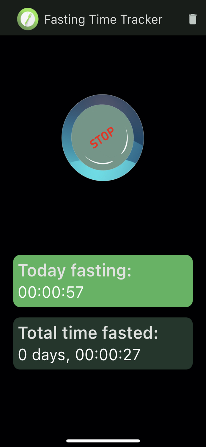 Fasting time tracker