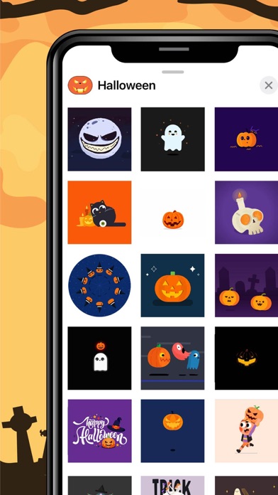 Halloween GIF Stickers Screenshot