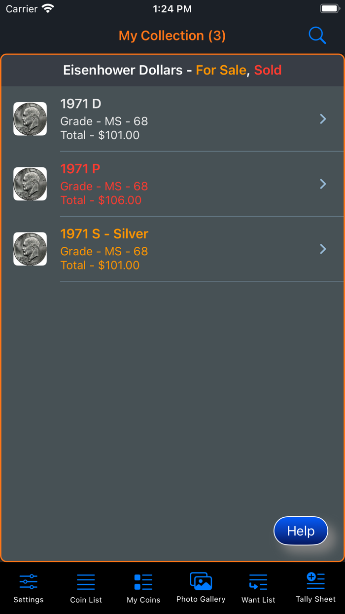 Eisenhower Dollar Collection