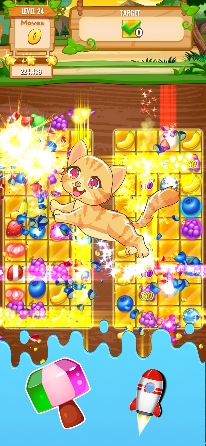 Shiro Sweet Fruit Match 3 Game