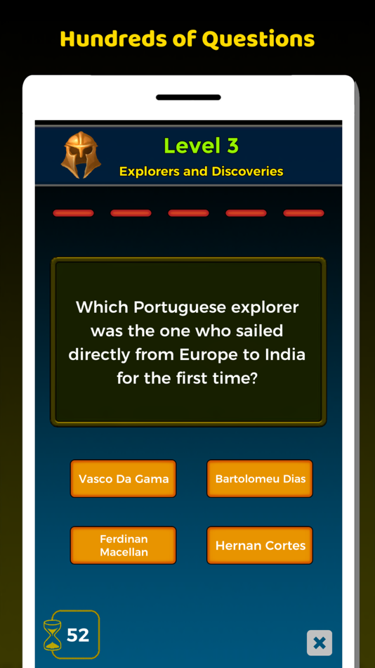 #1. History Quiz Game (iOS) 由: Sumeyye Gumus Uzun