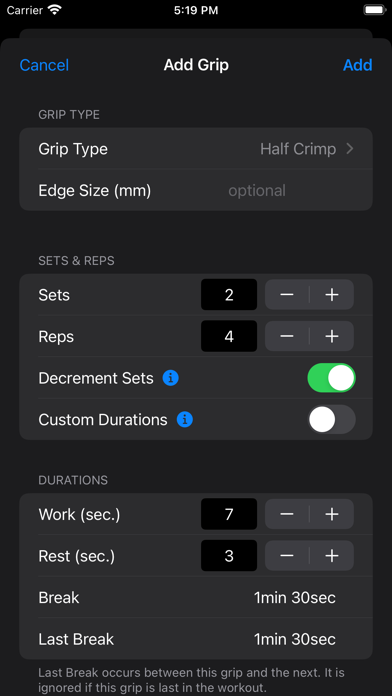 CountDown - Hangboard Timer Screenshot