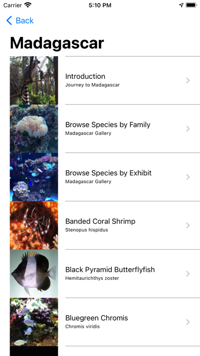Florida Aquarium Guide Screenshot