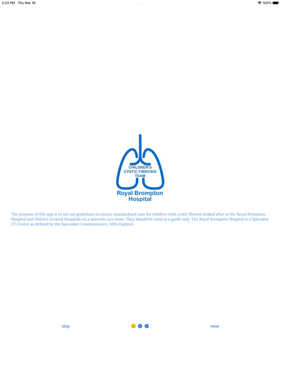 Screenshot #5 pour Brompton Cystic Fibrosis Guide