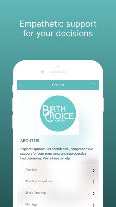 Birth Choice Centers Screenshot