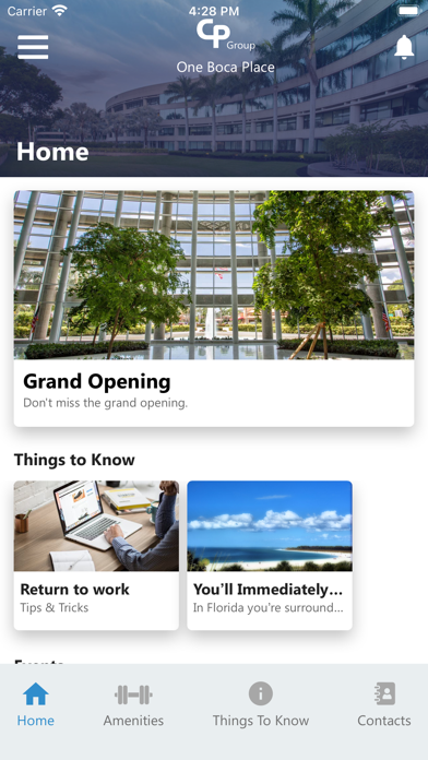 CP Group Tenant Screenshot