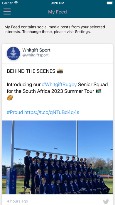Whitgift Hub Screenshot