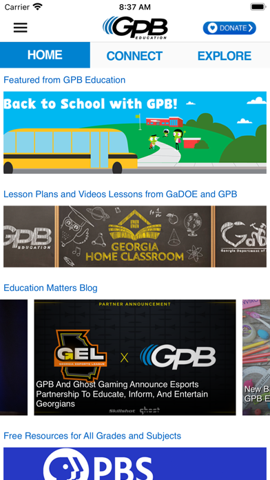 GPB Education Screenshot