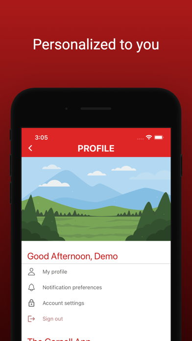 Cornell Student App Screenshot