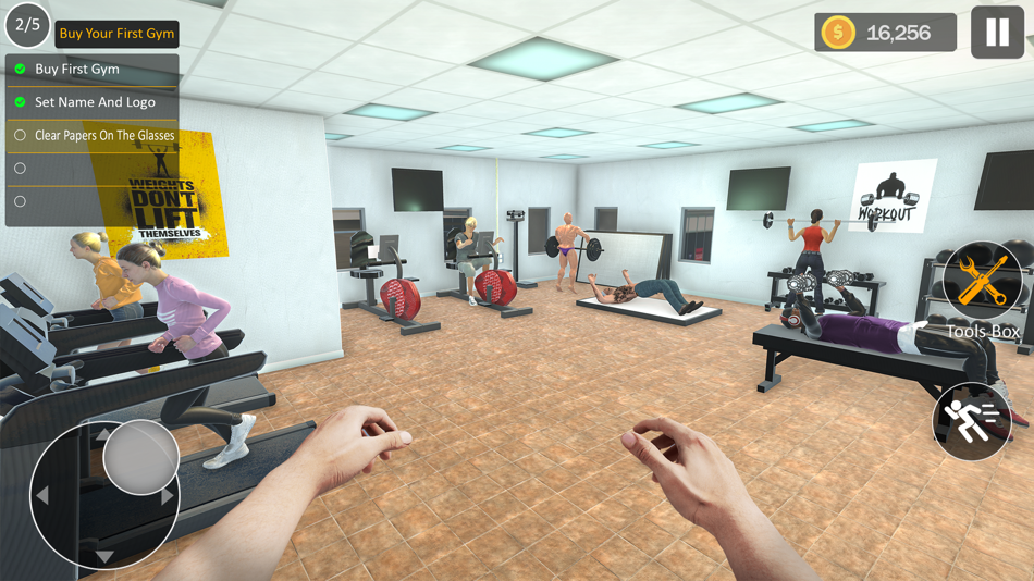 #2. Gym Simulator: Gym game 2024 (iOS) Podle: MOMIN K BUTT