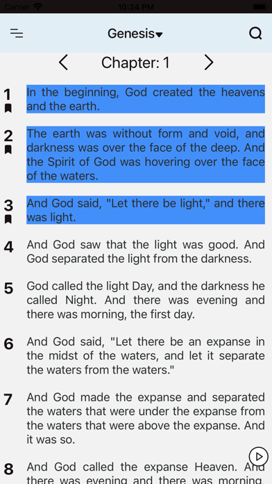 English Standard Version (ESV) Screenshot