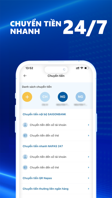 SAIGONBANK Smart Banking Screenshot