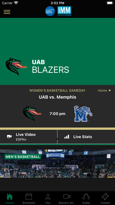 UAB Blazers Screenshot