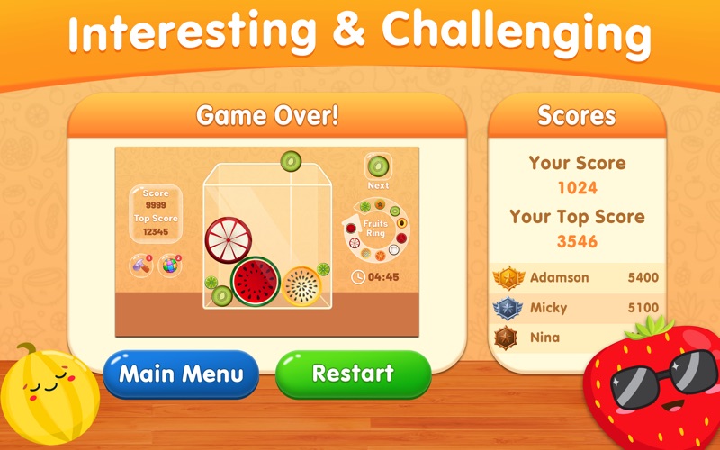 Watermelon Fruit Merging Game Screenshot