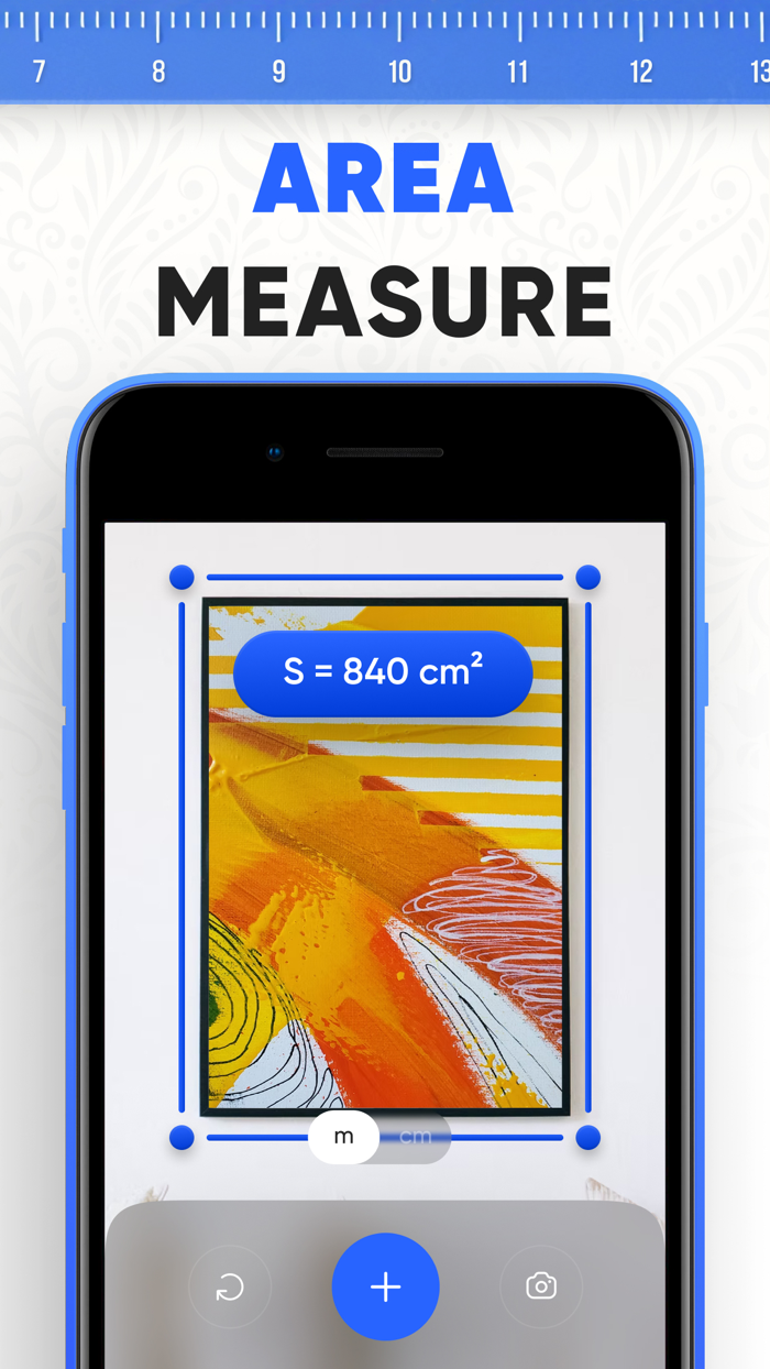 Ruler and measuring tape AR app