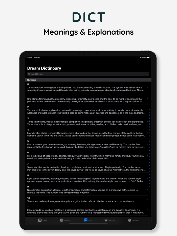 dream dict with sleep melodies