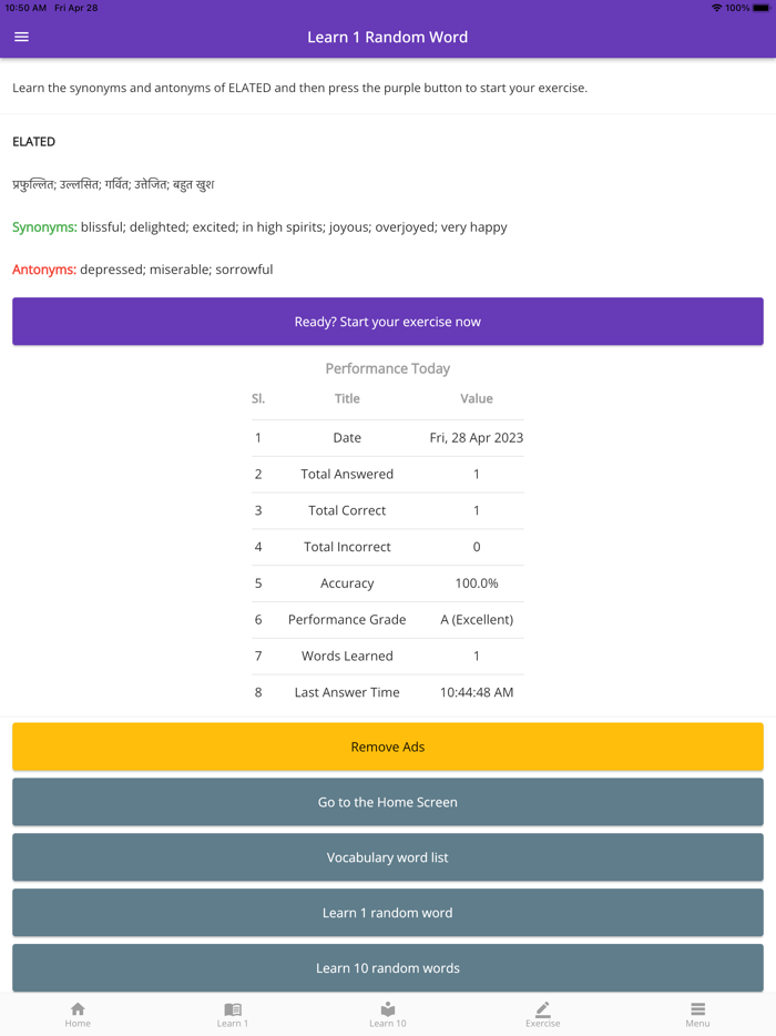 JAM Vocabulary and Practice