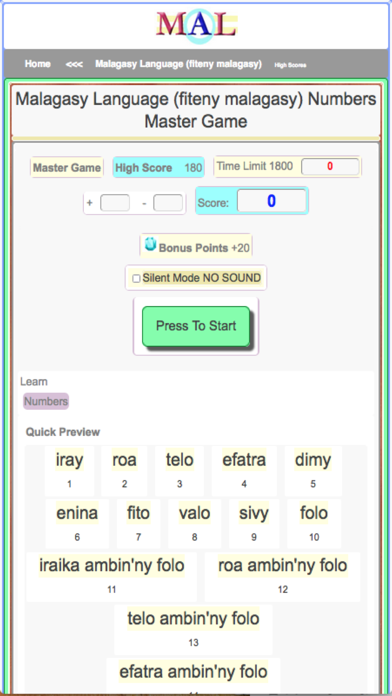 Malagasy M(A)L Screenshot