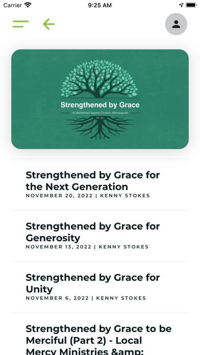 Bethlehem Baptist Church App Screenshot