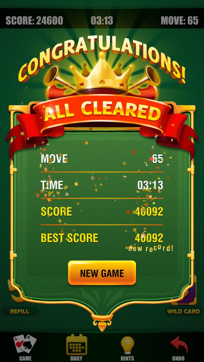 Pyramid Solitaire Daily Cards