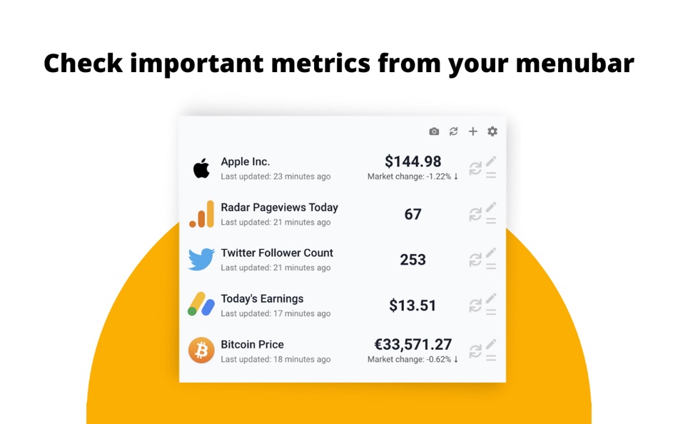 #1. Radar - Metrics with Alerts (macOS) 由: Ganapathy Sankaran