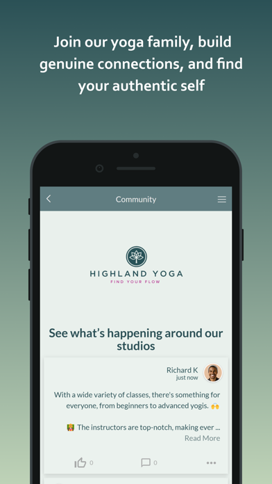 Highland Yoga Studio Screenshot