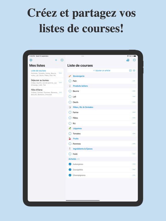 Screenshot #4 pour Shoppylist - Liste de courses