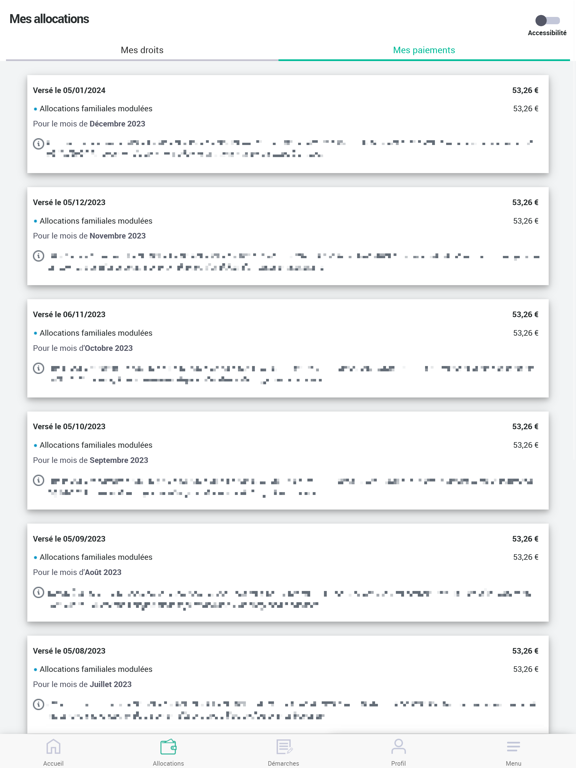 Screenshot #5 pour Caf - Mon Compte