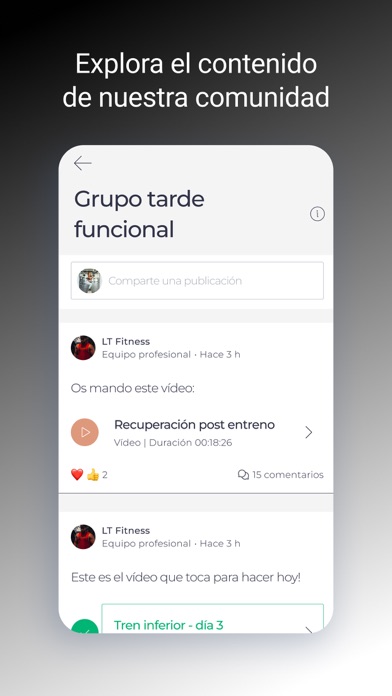 LT Fitness Screenshot