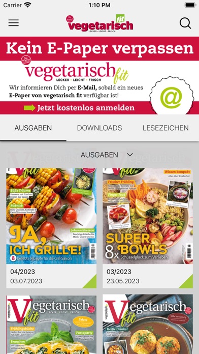 Vegetarisch fit Screenshot