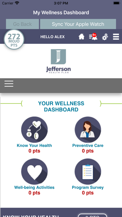 HealthReach Wellness Screenshot