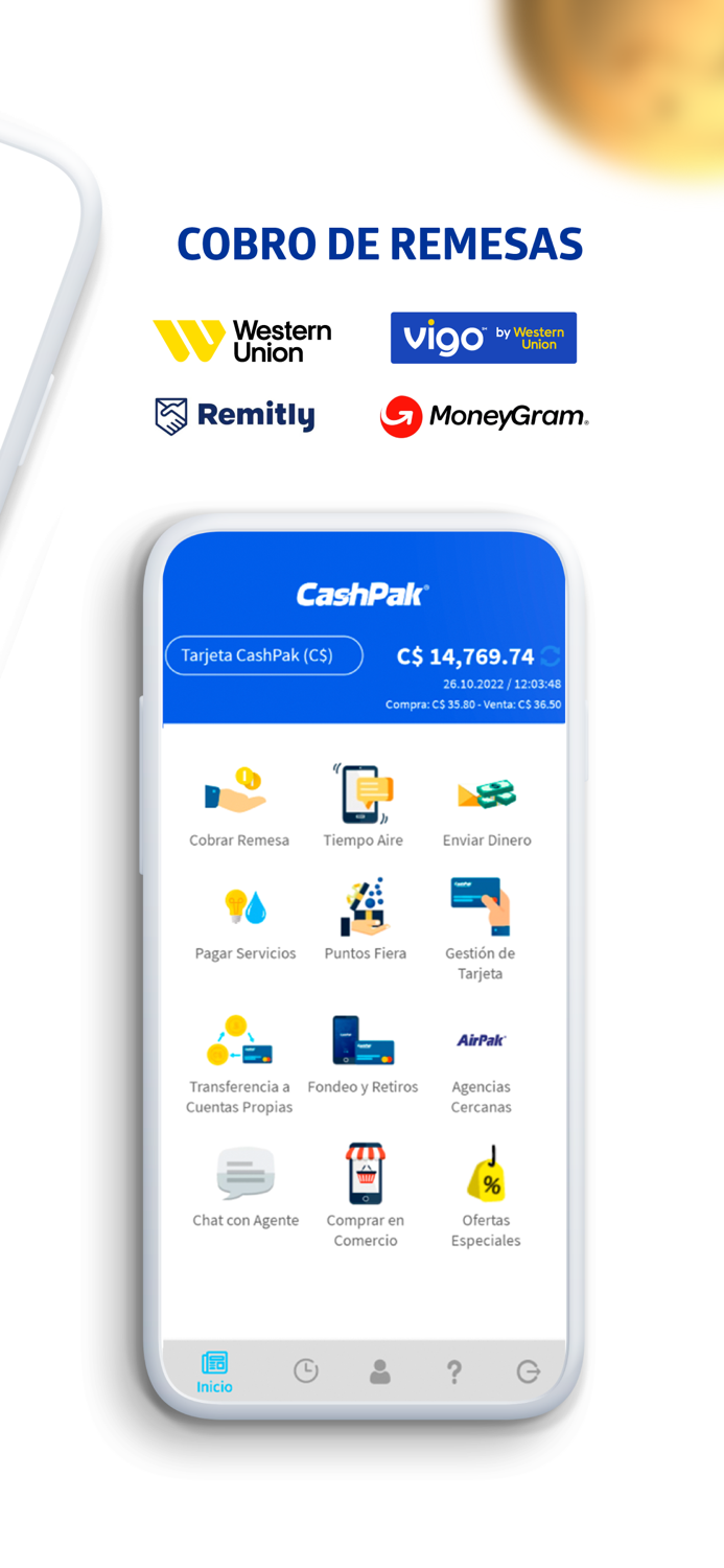 Billetera CashPak Nicaragua