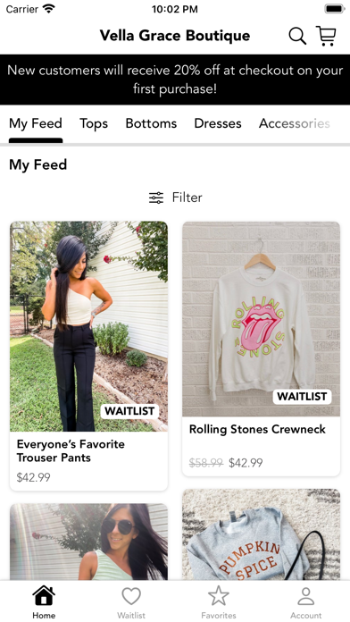 Vella Grace Boutique Screenshot