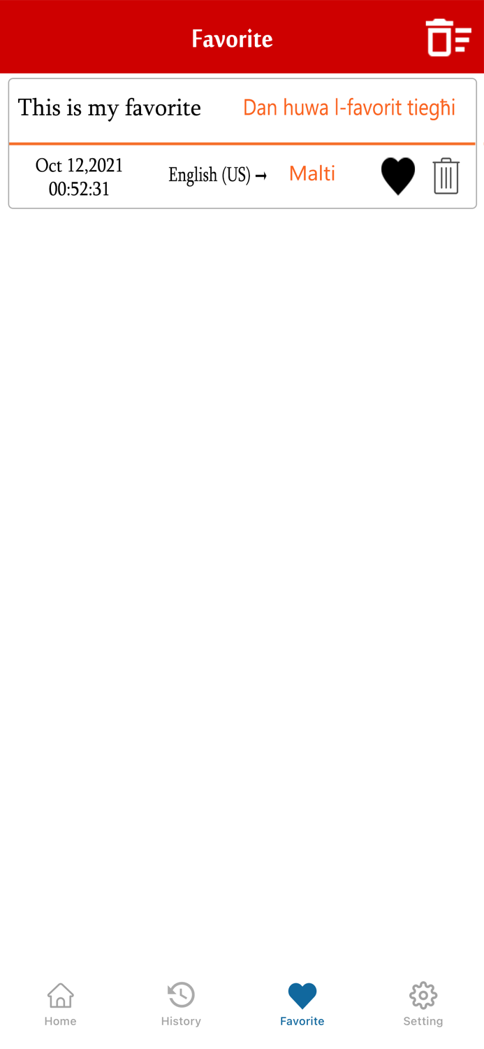 English To Maltese Translation