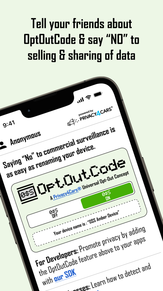 #4. OptOutCode Easy Device Opt-Out (iOS) 由: Privacy4Cars. LLC