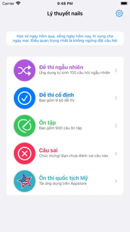 Game screenshot 900 Câu Hỏi Lý Thuyết Nails mod apk