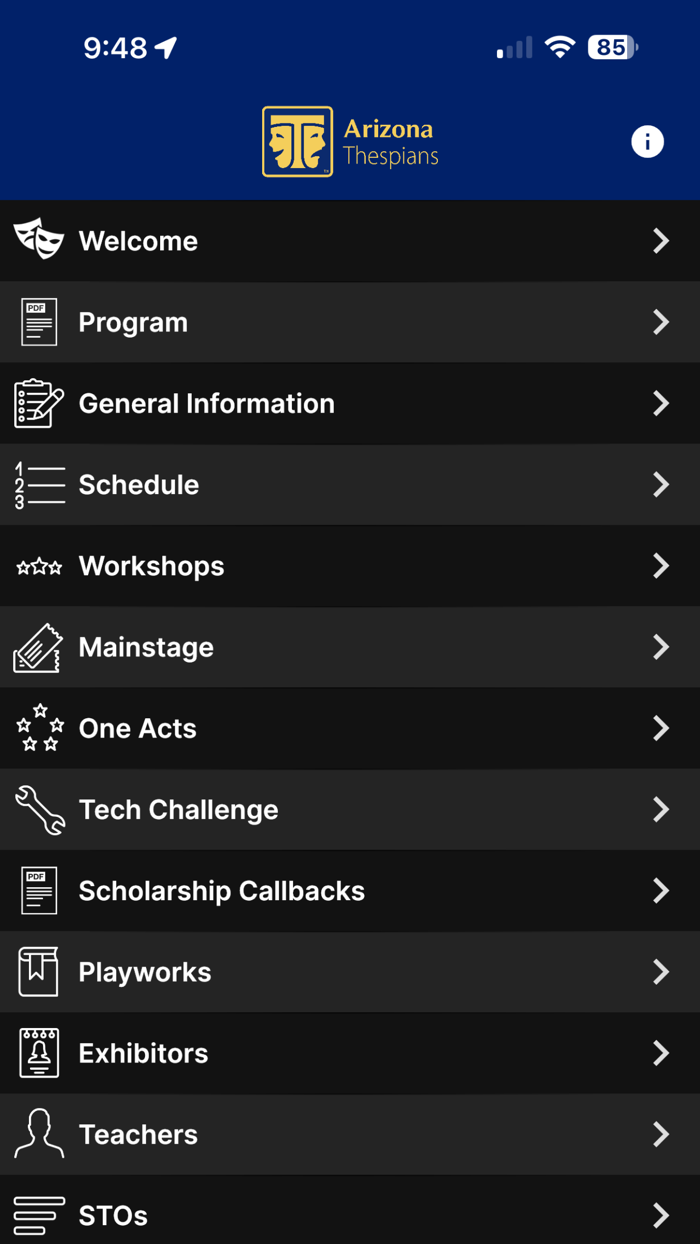 Arizona Thespians Events