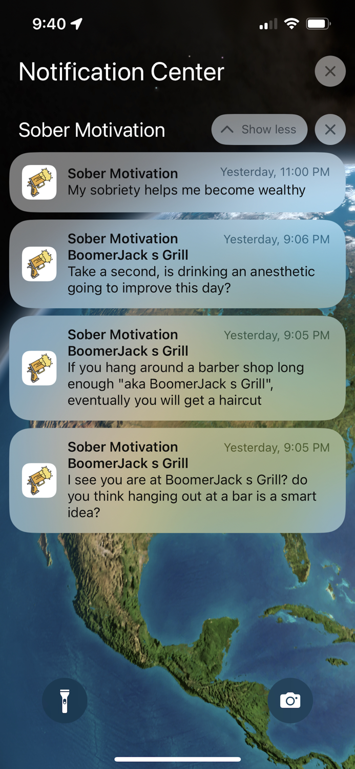 Sober Motivation Tracker. AA