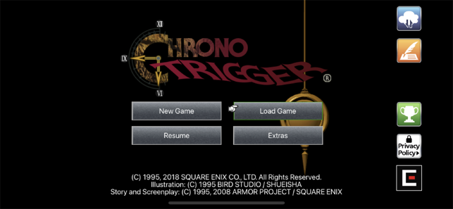 Schermafbeelding CHRONO TRIGGER (upgradeversie)