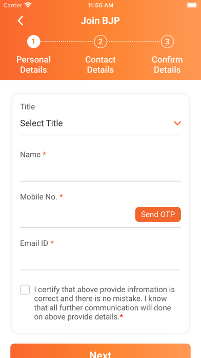 Bharatiya Janata Party App Screenshot