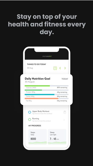 FutureFIT Health Screenshot