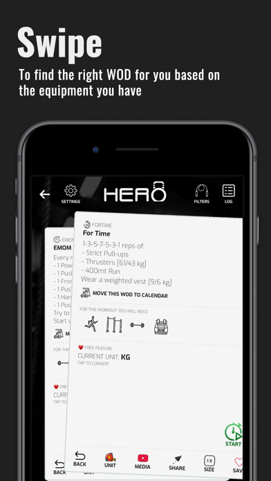 Hero WOD - Crossfit Workouts Screenshot