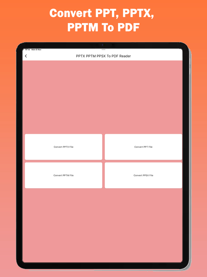 PPTX PPT PPTM To PDF Reader