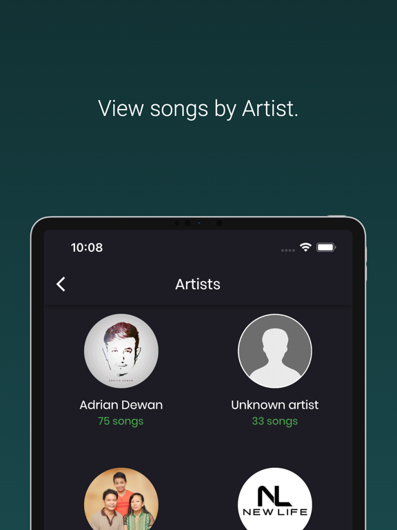 Nepali Christian Lyrics Chords iPad screenshot 3 - Music app