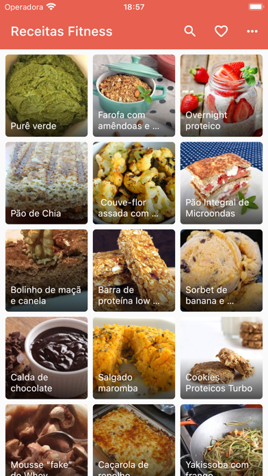 Receitas Fitness Saudáveis Screenshot
