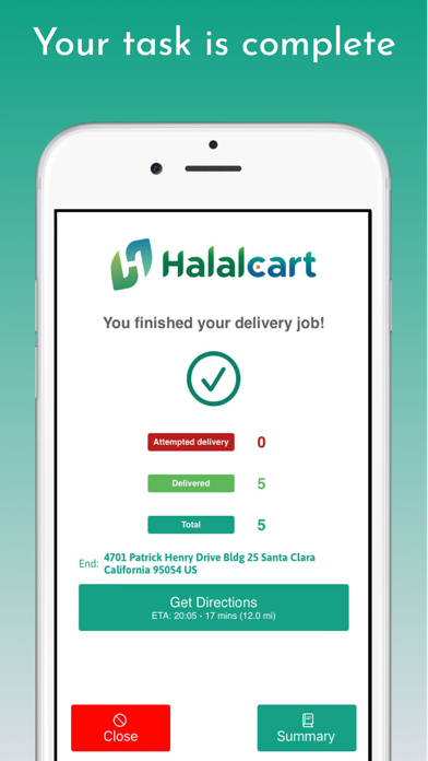 Halalcart Driver Screenshot