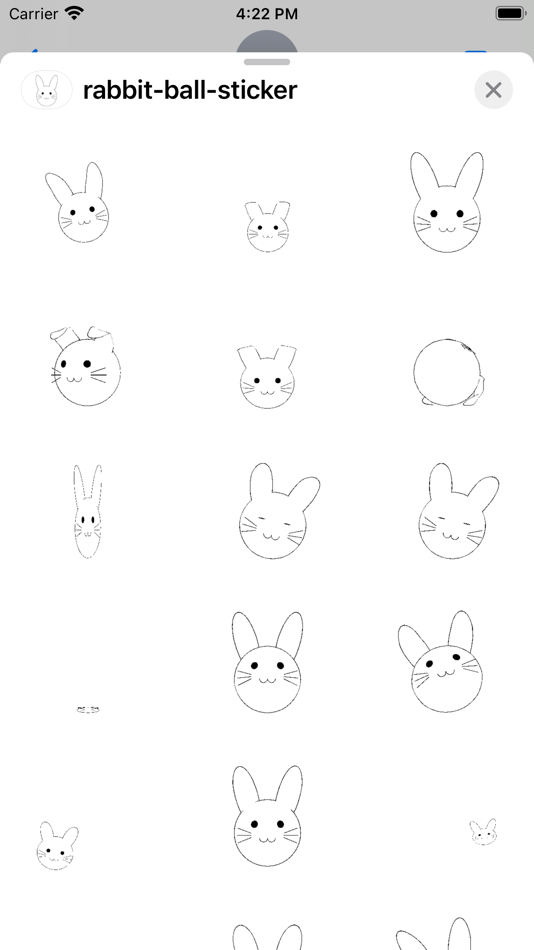 rabbit ball sticker - 2.0 - (iOS)