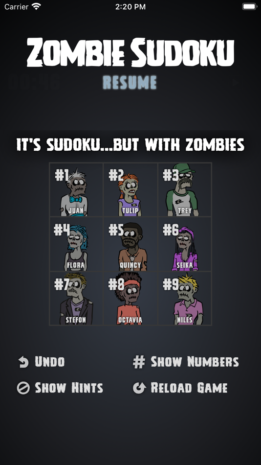 #7. Zombie Sudoku (iOS) 由: Jason Baxter